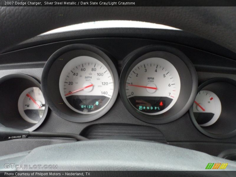Silver Steel Metallic / Dark Slate Gray/Light Graystone 2007 Dodge Charger