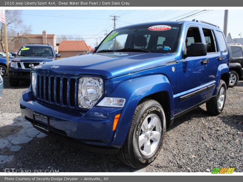 Deep Water Blue Pearl / Dark Slate Gray 2010 Jeep Liberty Sport 4x4