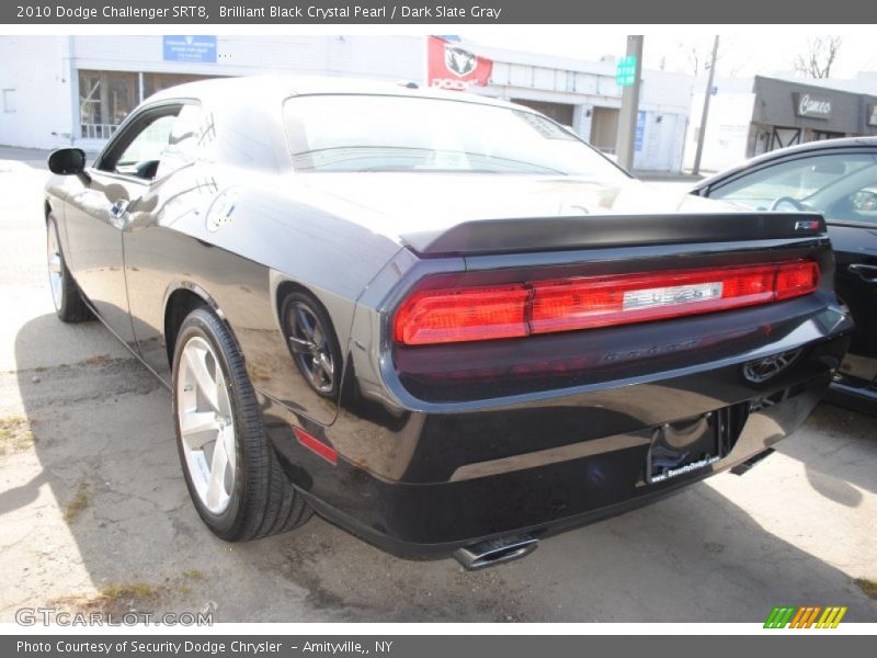 Brilliant Black Crystal Pearl / Dark Slate Gray 2010 Dodge Challenger SRT8
