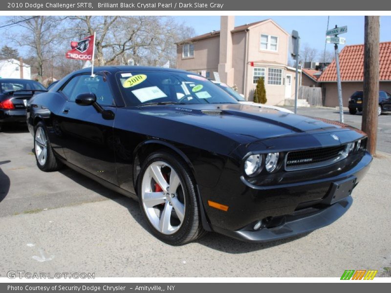Brilliant Black Crystal Pearl / Dark Slate Gray 2010 Dodge Challenger SRT8