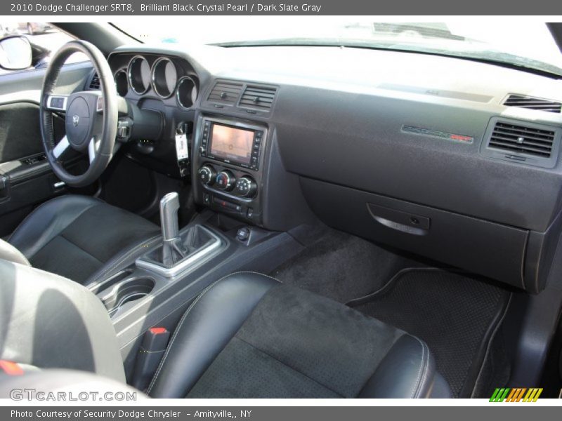 Brilliant Black Crystal Pearl / Dark Slate Gray 2010 Dodge Challenger SRT8