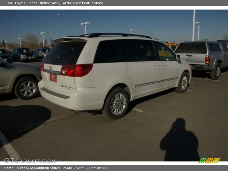 Arctic Frost Pearl / Stone 2008 Toyota Sienna Limited AWD