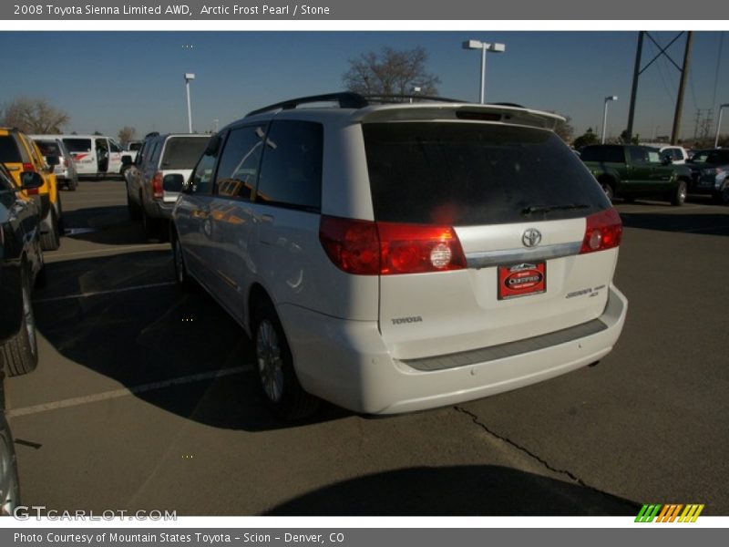 Arctic Frost Pearl / Stone 2008 Toyota Sienna Limited AWD