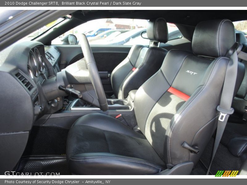 Brilliant Black Crystal Pearl / Dark Slate Gray 2010 Dodge Challenger SRT8