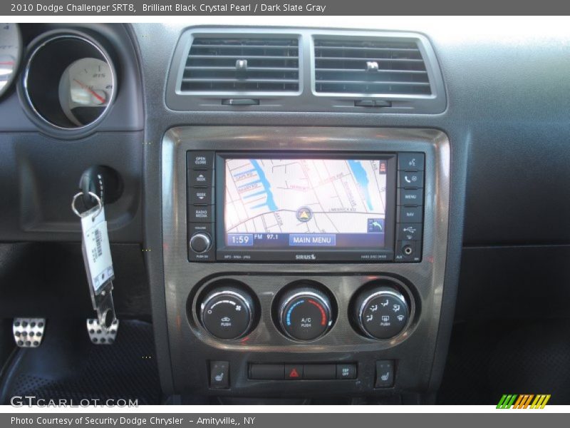Brilliant Black Crystal Pearl / Dark Slate Gray 2010 Dodge Challenger SRT8