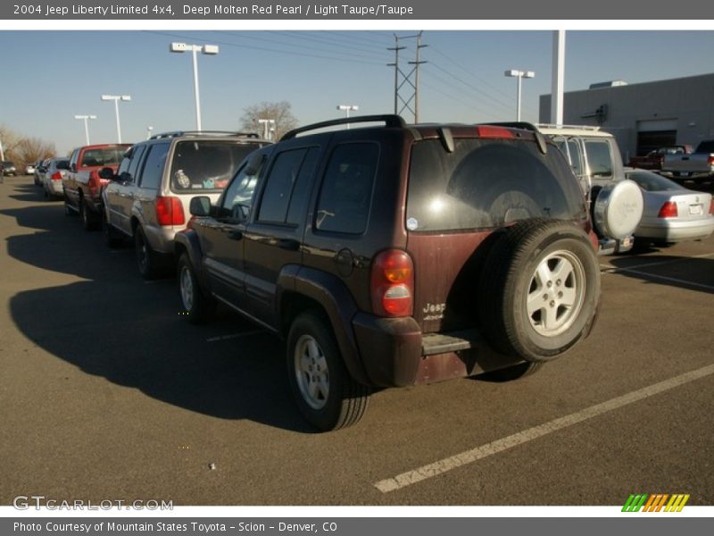 Deep Molten Red Pearl / Light Taupe/Taupe 2004 Jeep Liberty Limited 4x4