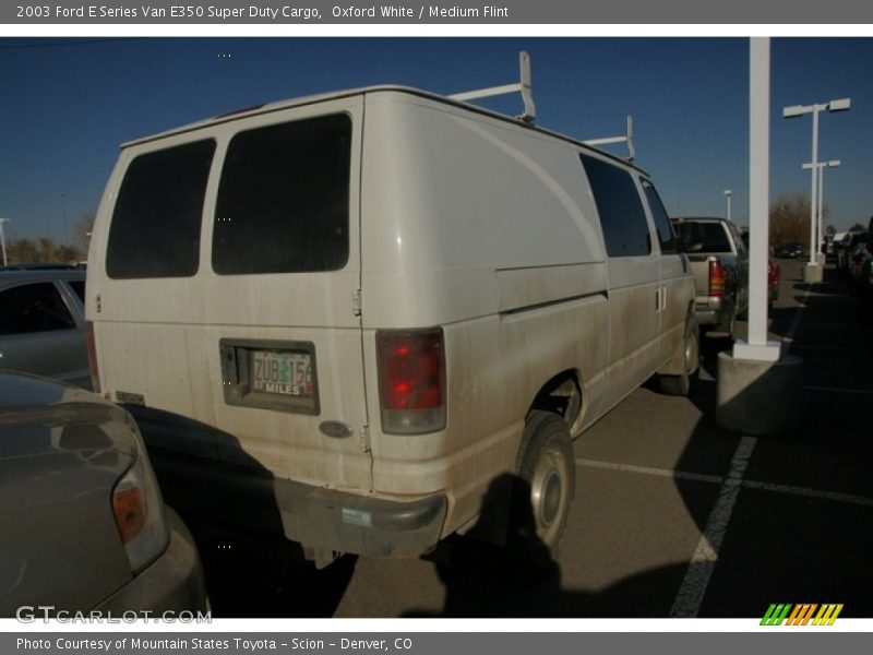 Oxford White / Medium Flint 2003 Ford E Series Van E350 Super Duty Cargo