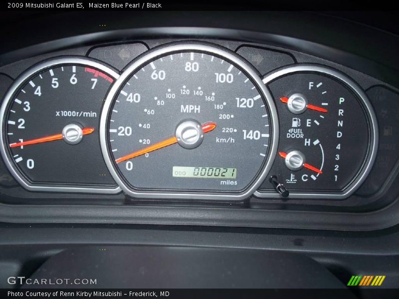 Maizen Blue Pearl / Black 2009 Mitsubishi Galant ES