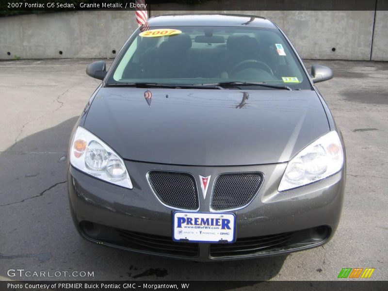 Granite Metallic / Ebony 2007 Pontiac G6 Sedan