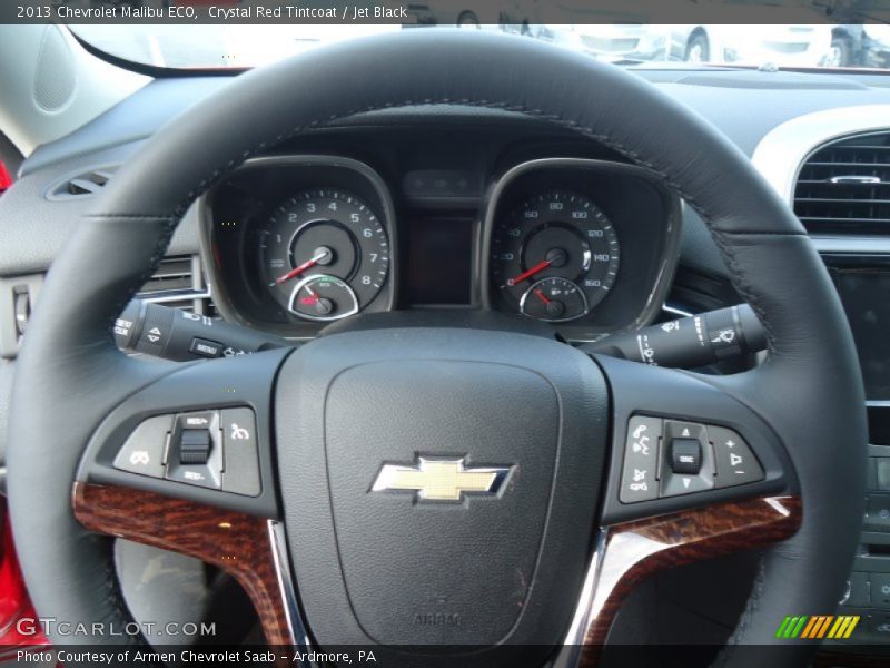 Crystal Red Tintcoat / Jet Black 2013 Chevrolet Malibu ECO