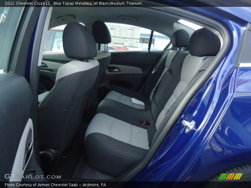 Blue Topaz Metallic / Jet Black/Medium Titanium 2012 Chevrolet Cruze LS