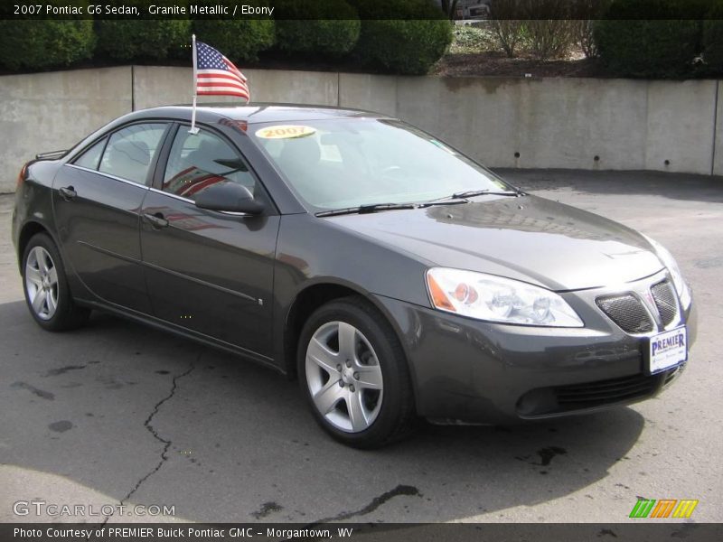 Granite Metallic / Ebony 2007 Pontiac G6 Sedan