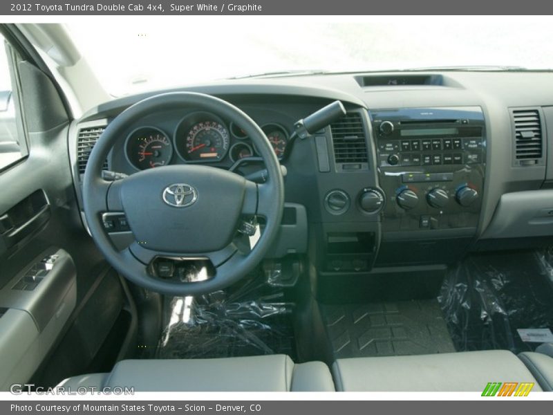 Super White / Graphite 2012 Toyota Tundra Double Cab 4x4