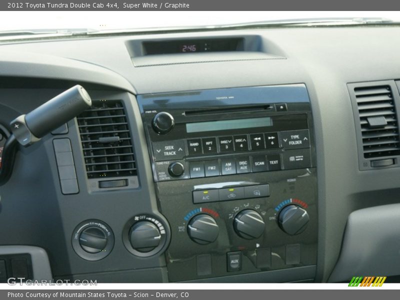 Super White / Graphite 2012 Toyota Tundra Double Cab 4x4