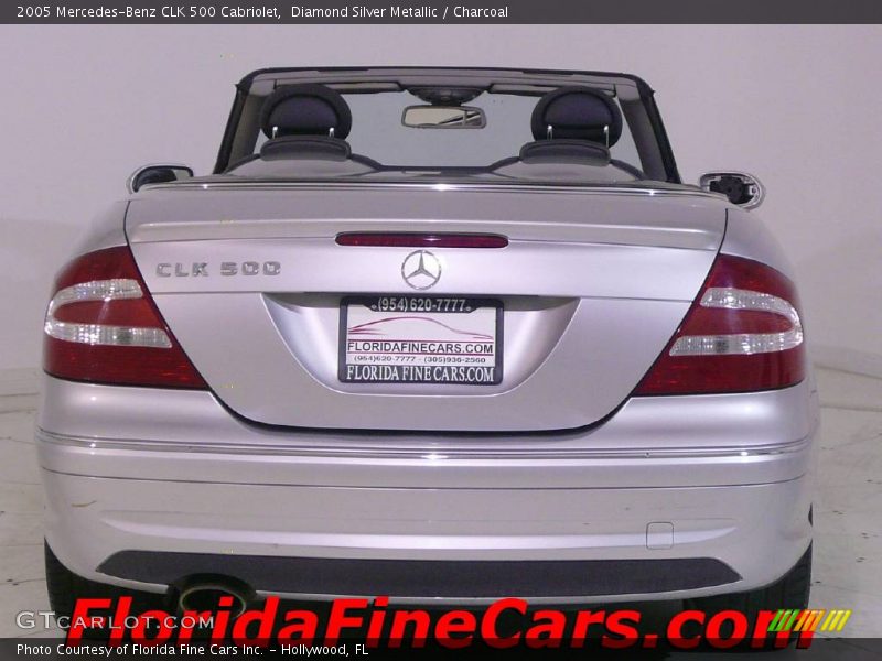 Diamond Silver Metallic / Charcoal 2005 Mercedes-Benz CLK 500 Cabriolet