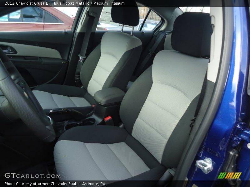 Blue Topaz Metallic / Medium Titanium 2012 Chevrolet Cruze LT