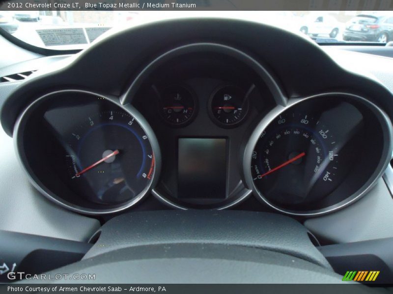 Blue Topaz Metallic / Medium Titanium 2012 Chevrolet Cruze LT