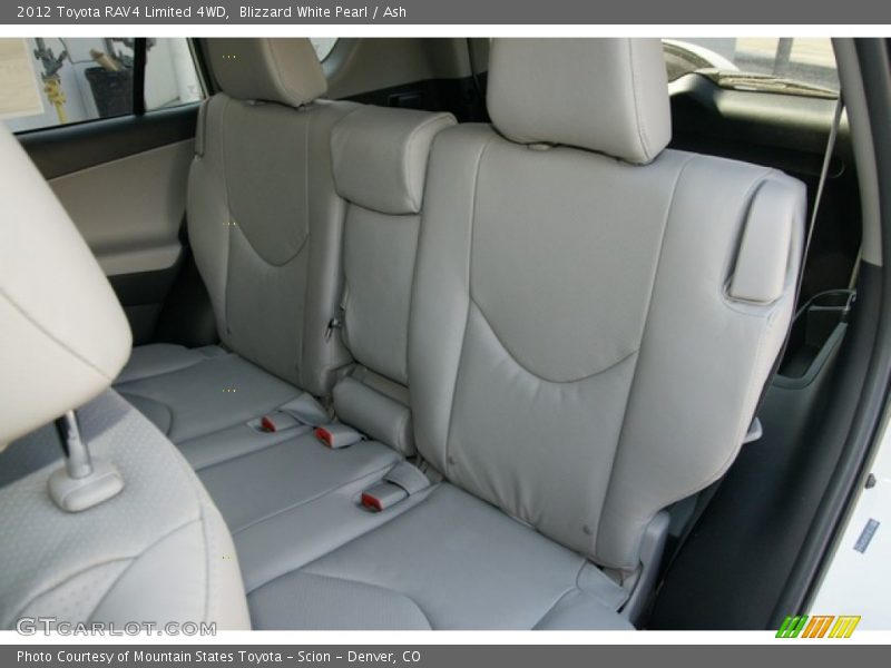 Rear Seat of 2012 RAV4 Limited 4WD