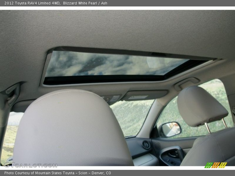 Sunroof of 2012 RAV4 Limited 4WD