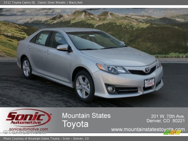 Classic Silver Metallic / Black/Ash 2012 Toyota Camry SE