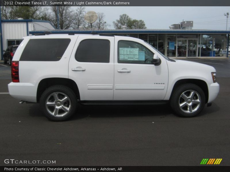 Summit White / Light Cashmere/Dark Cashmere 2012 Chevrolet Tahoe LT