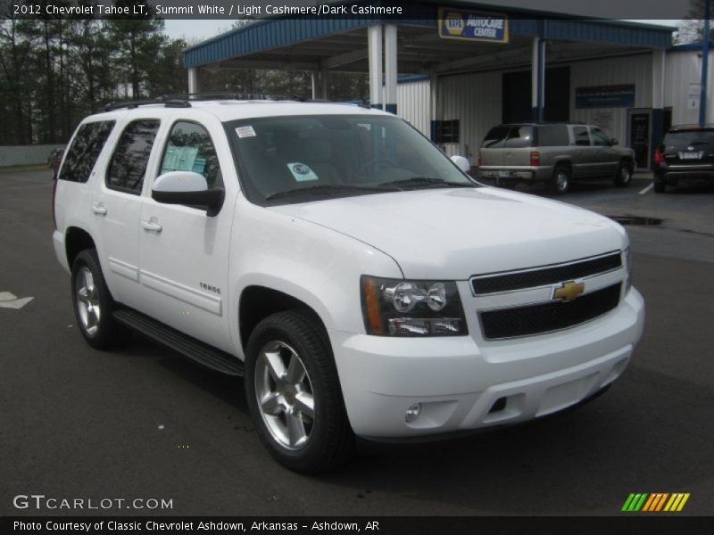 Summit White / Light Cashmere/Dark Cashmere 2012 Chevrolet Tahoe LT