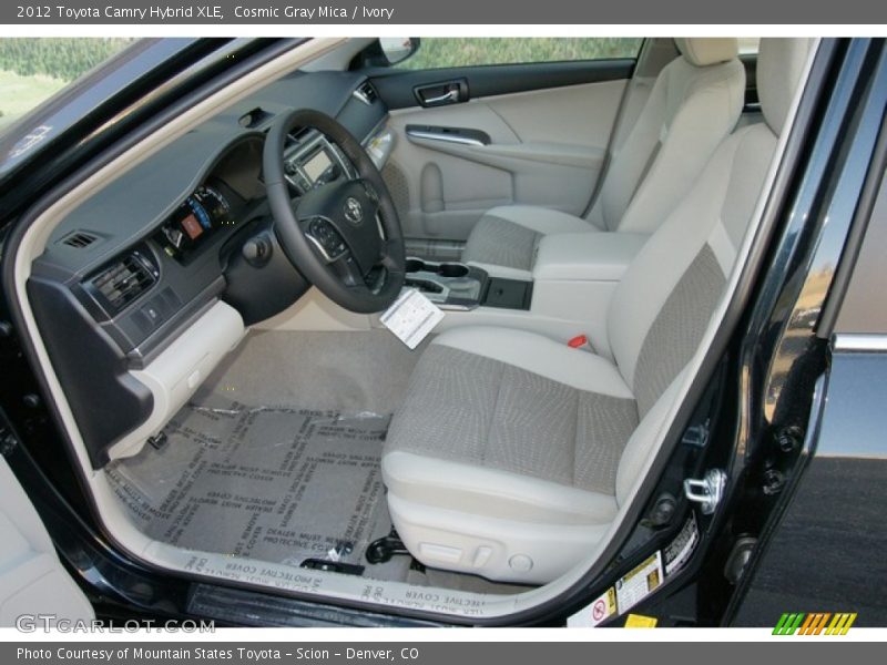 Cosmic Gray Mica / Ivory 2012 Toyota Camry Hybrid XLE