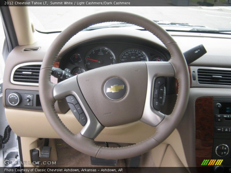Summit White / Light Cashmere/Dark Cashmere 2012 Chevrolet Tahoe LT