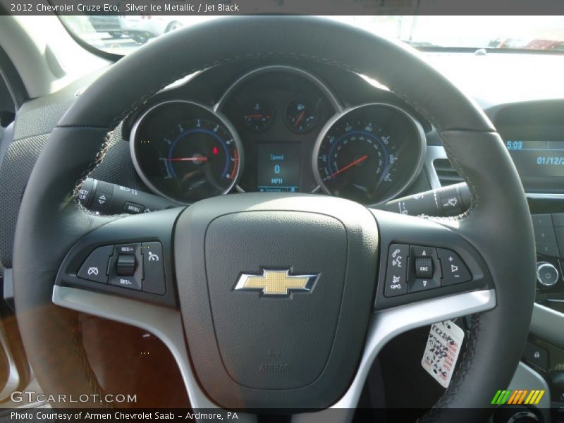 Silver Ice Metallic / Jet Black 2012 Chevrolet Cruze Eco
