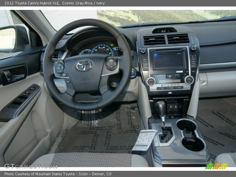 Cosmic Gray Mica / Ivory 2012 Toyota Camry Hybrid XLE