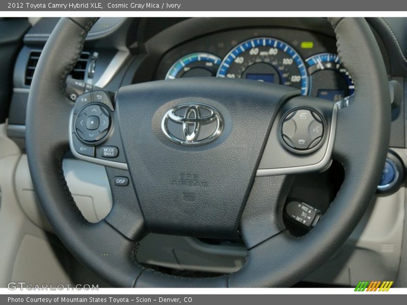 Cosmic Gray Mica / Ivory 2012 Toyota Camry Hybrid XLE