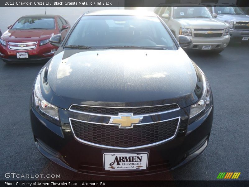 Black Granite Metallic / Jet Black 2012 Chevrolet Cruze LT