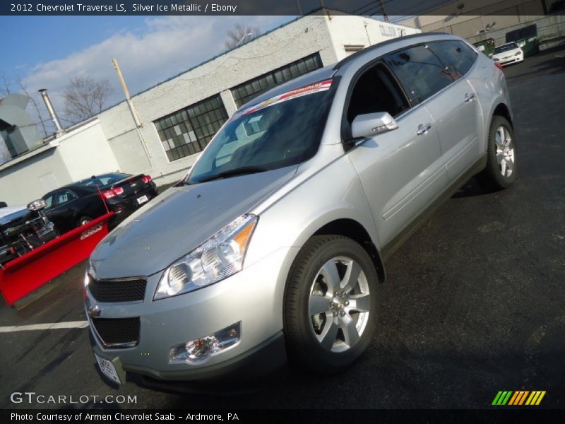 Silver Ice Metallic / Ebony 2012 Chevrolet Traverse LS