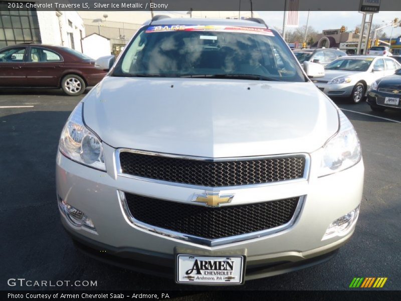Silver Ice Metallic / Ebony 2012 Chevrolet Traverse LS