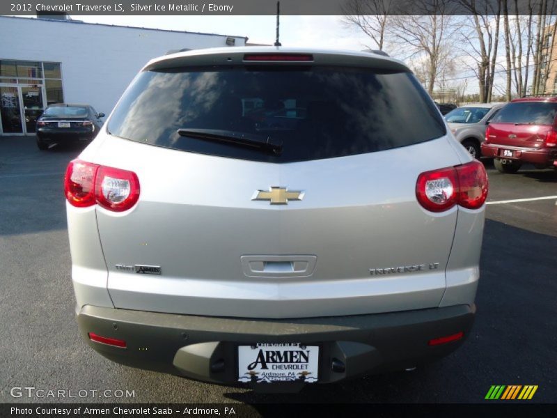 Silver Ice Metallic / Ebony 2012 Chevrolet Traverse LS