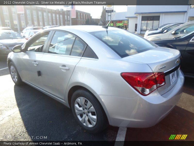 Silver Ice Metallic / Jet Black/Medium Titanium 2012 Chevrolet Cruze LS