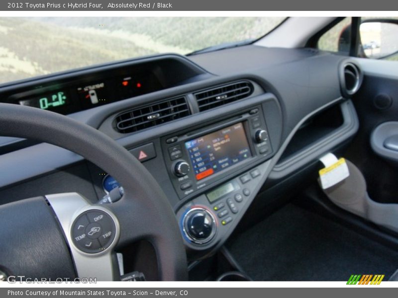 Dashboard of 2012 Prius c Hybrid Four