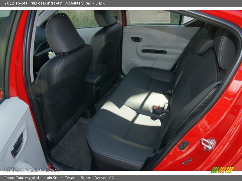 Absolutely Red / Black 2012 Toyota Prius c Hybrid Four