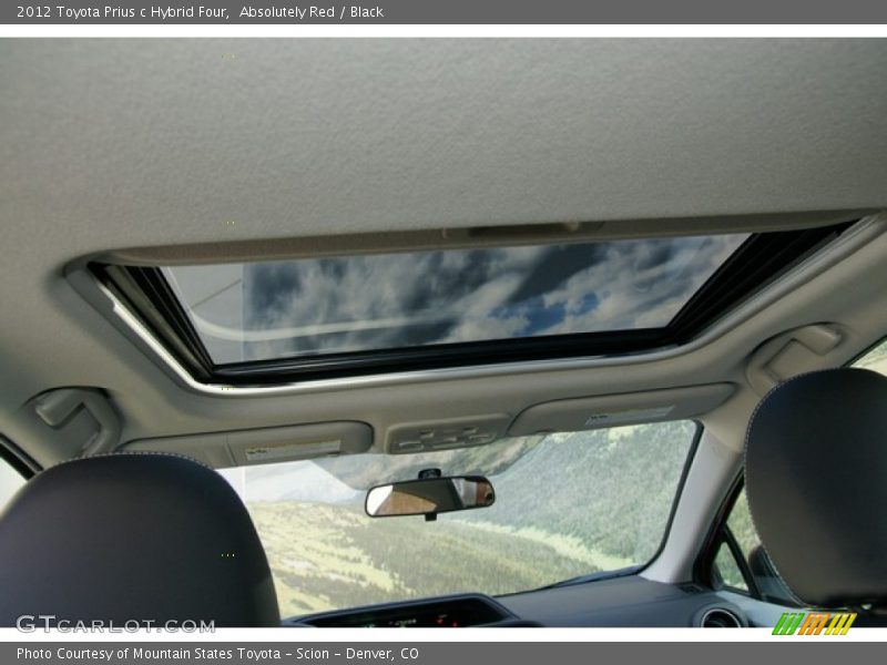 Absolutely Red / Black 2012 Toyota Prius c Hybrid Four