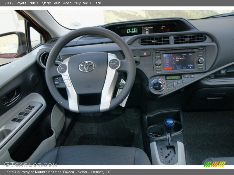 Dashboard of 2012 Prius c Hybrid Four