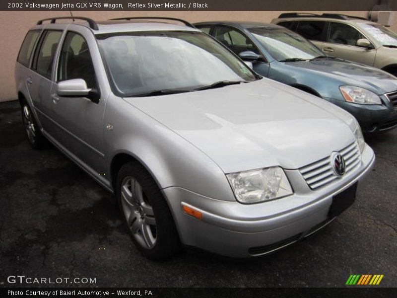Reflex Silver Metallic / Black 2002 Volkswagen Jetta GLX VR6 Wagon