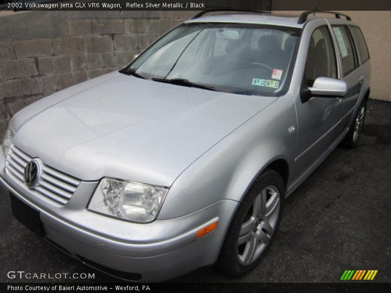 Reflex Silver Metallic / Black 2002 Volkswagen Jetta GLX VR6 Wagon