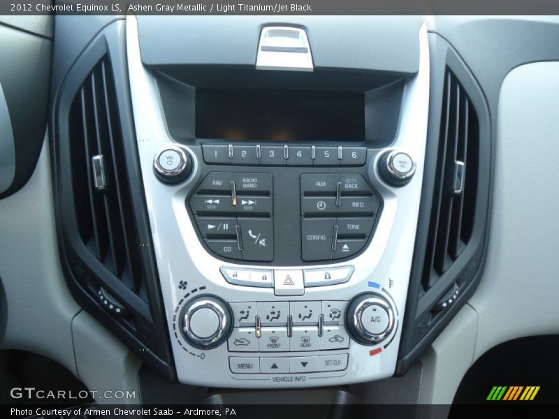 Ashen Gray Metallic / Light Titanium/Jet Black 2012 Chevrolet Equinox LS