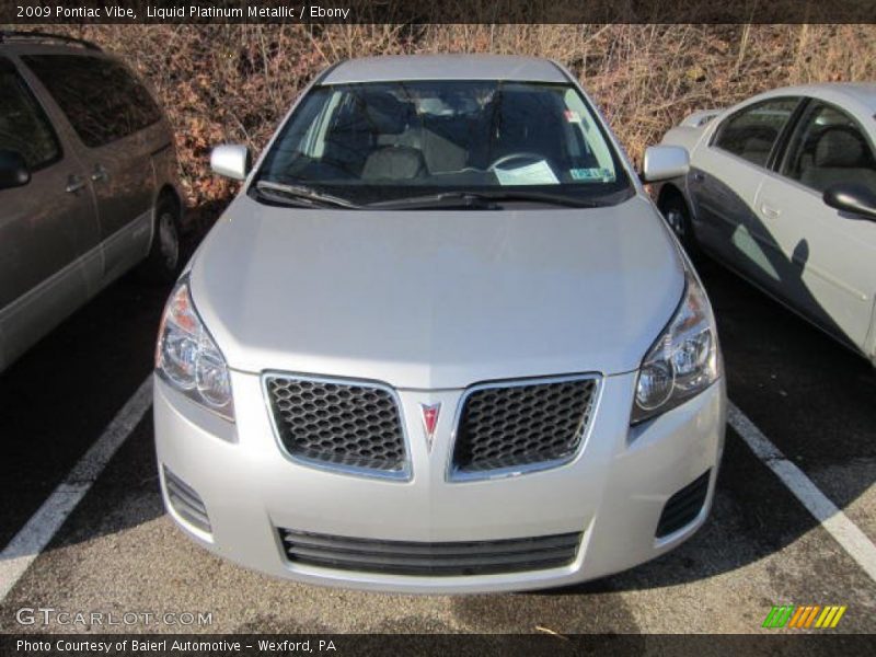 Liquid Platinum Metallic / Ebony 2009 Pontiac Vibe