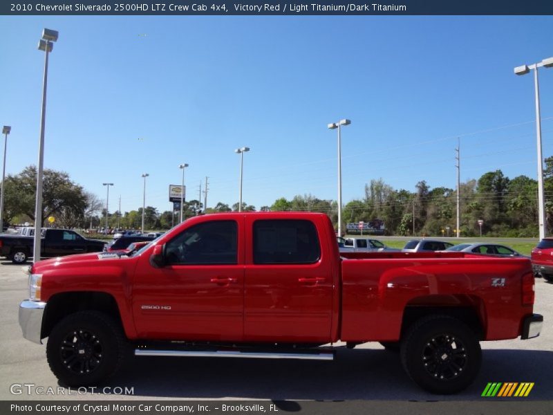 Victory Red / Light Titanium/Dark Titanium 2010 Chevrolet Silverado 2500HD LTZ Crew Cab 4x4