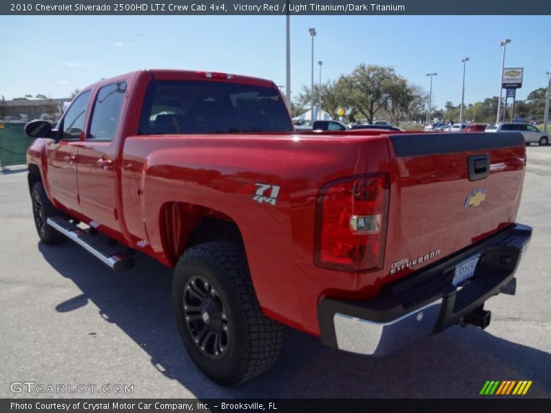 Victory Red / Light Titanium/Dark Titanium 2010 Chevrolet Silverado 2500HD LTZ Crew Cab 4x4