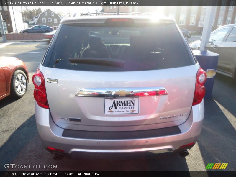 Silver Ice Metallic / Light Titanium/Jet Black 2012 Chevrolet Equinox LTZ AWD