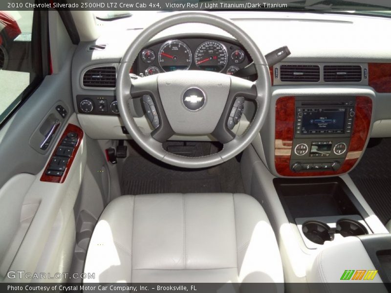 Victory Red / Light Titanium/Dark Titanium 2010 Chevrolet Silverado 2500HD LTZ Crew Cab 4x4