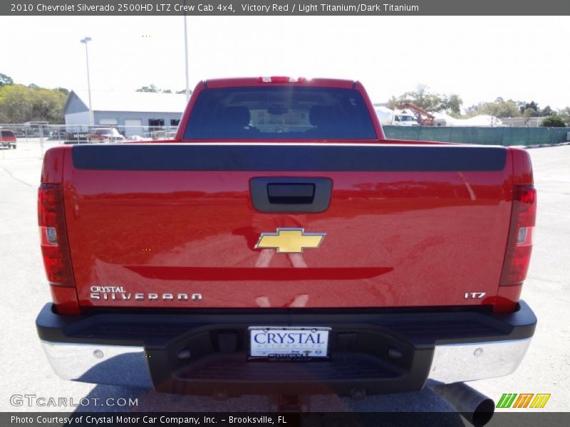 Victory Red / Light Titanium/Dark Titanium 2010 Chevrolet Silverado 2500HD LTZ Crew Cab 4x4