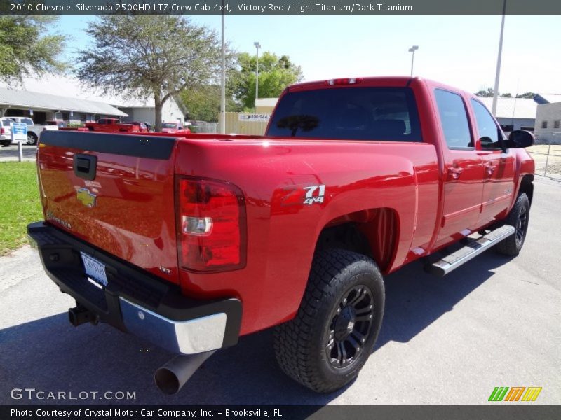 Victory Red / Light Titanium/Dark Titanium 2010 Chevrolet Silverado 2500HD LTZ Crew Cab 4x4